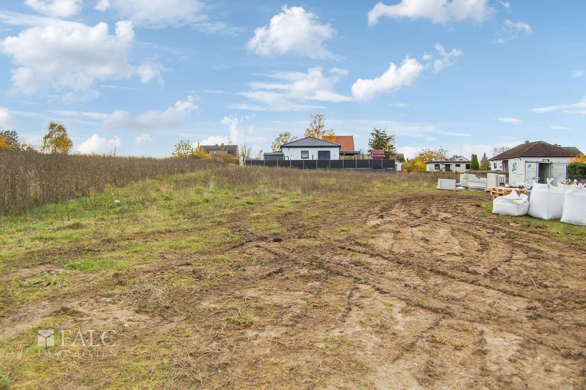 Grundstück von unten